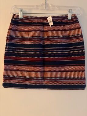 Hollister Striped Knit Mini Skirt multicolor NWT